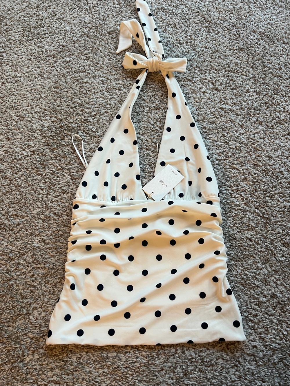 NWT Aritzia Wilfred wylder polka dot top xxs